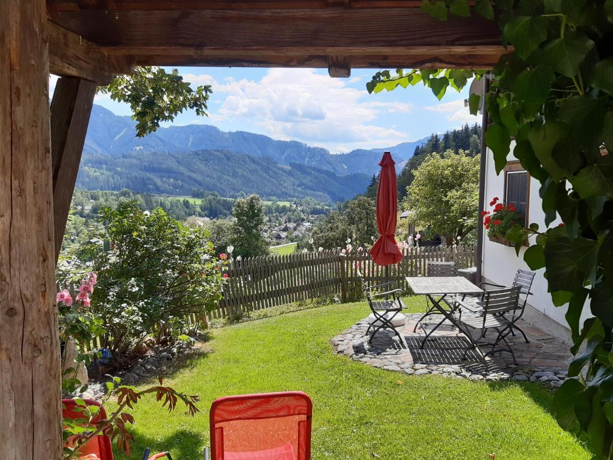 Troadkasten - Ferienhaus Am Bio-Bergbauernhof Aflenz Kurort Exterior foto