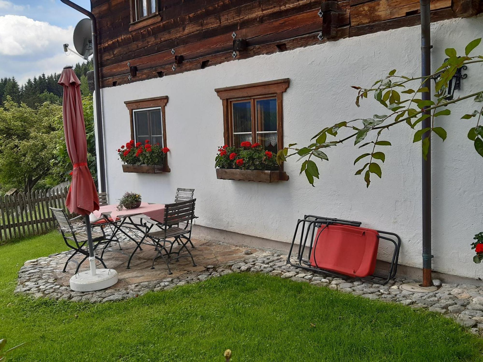 Troadkasten - Ferienhaus Am Bio-Bergbauernhof Aflenz Kurort Exterior foto